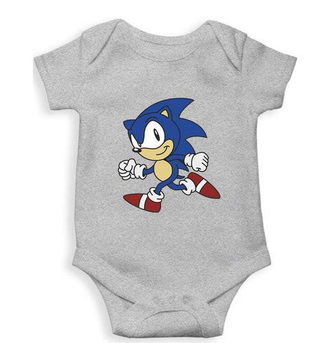 Sonic Kids Romper For Baby Boy/Girl-0-5 Months(18 Inches)-Grey-Ektarfa.online