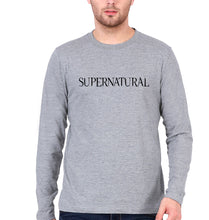 Load image into Gallery viewer, Supernatural Full Sleeves T-Shirt for Men-Grey Melange-Ektarfa.online
