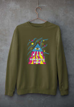 Load image into Gallery viewer, Psychedelic Music Unisex Sweatshirt for Men/Women-S(40 Inches)-Olive Green-Ektarfa.online
