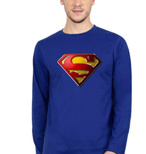 Load image into Gallery viewer, Superman Superhero Dad Full Sleeves T-Shirt for Men-Royal Blue-Ektarfa.online

