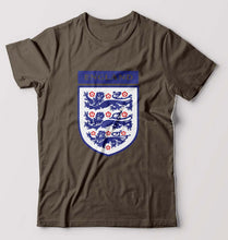 Load image into Gallery viewer, England Football T-Shirt for Men-Olive Green-Ektarfa.online
