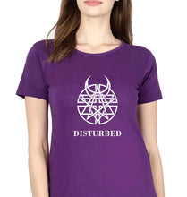Load image into Gallery viewer, Disturbed T-Shirt for Women-XS(32 Inches)-Purple-Ektarfa.online
