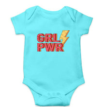 Load image into Gallery viewer, Feminist Girl Power Kids Romper For Baby Boy/Girl-0-5 Months(18 Inches)-Sky Blue-Ektarfa.online
