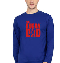 Load image into Gallery viewer, Rugby Dad Full Sleeves T-Shirt for Men-Royal Blue-Ektarfa.online
