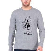 Load image into Gallery viewer, Domrebel Duck Full Sleeves T-Shirt for Men-Grey Melange-Ektarfa.online
