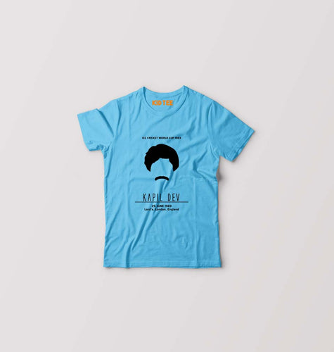 Kapil Dev Kids T-Shirt for Boy/Girl-Light Blue-Ektarfa.online