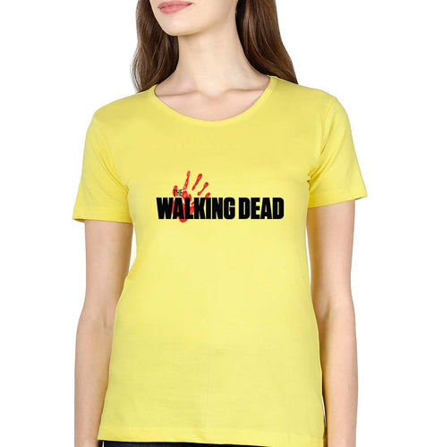 The Walking Dead T-Shirt for Women-Yellow-Ektarfa.online
