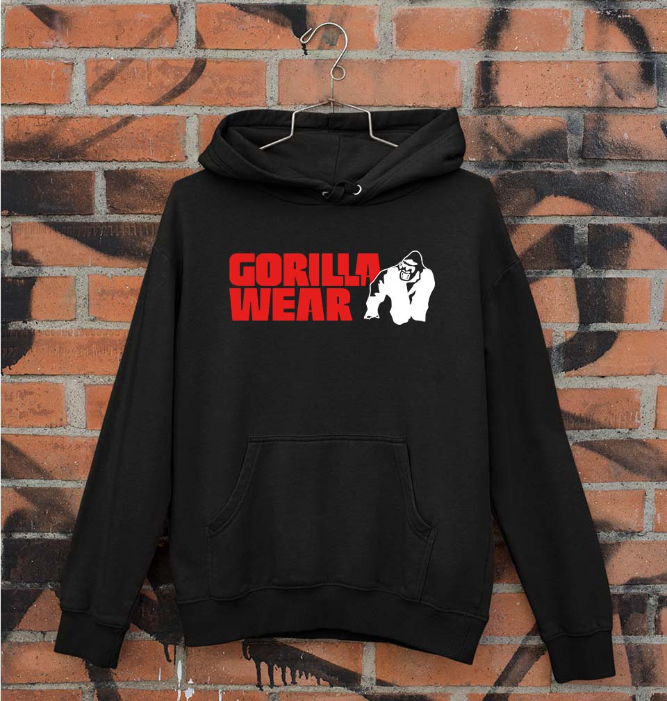 Gorilla Wear Unisex Hoodie for Men/Women-Black-Ektarfa.online