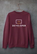 Load image into Gallery viewer, Developer Unisex Sweatshirt for Men/Women-Maroon-Ektarfa.online
