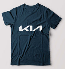 Load image into Gallery viewer, Kia T-Shirt for Men-S(38 Inches)-Petrol Blue-Ektarfa.online
