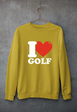 Load image into Gallery viewer, I Love Golf Unisex Sweatshirt for Men/Women-Mustard yellow-Ektarfa.online
