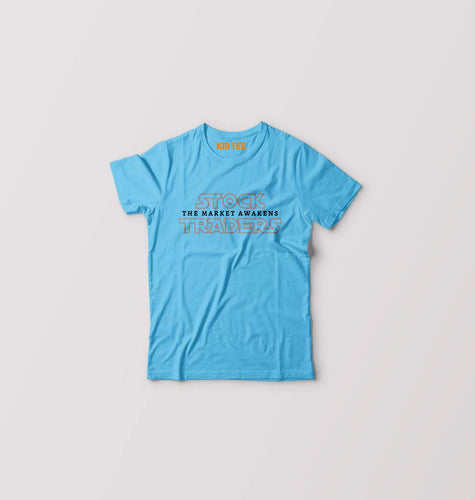 Share Market(Stock Market) Kids T-Shirt for Boy/Girl-0-1 Year(20 Inches)-Sky Blue-Ektarfa.online