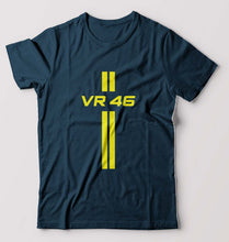 Load image into Gallery viewer, Valentino Rossi(VR 46) T-Shirt for Men-S(38 Inches)-Petrol Blue-Ektarfa.online
