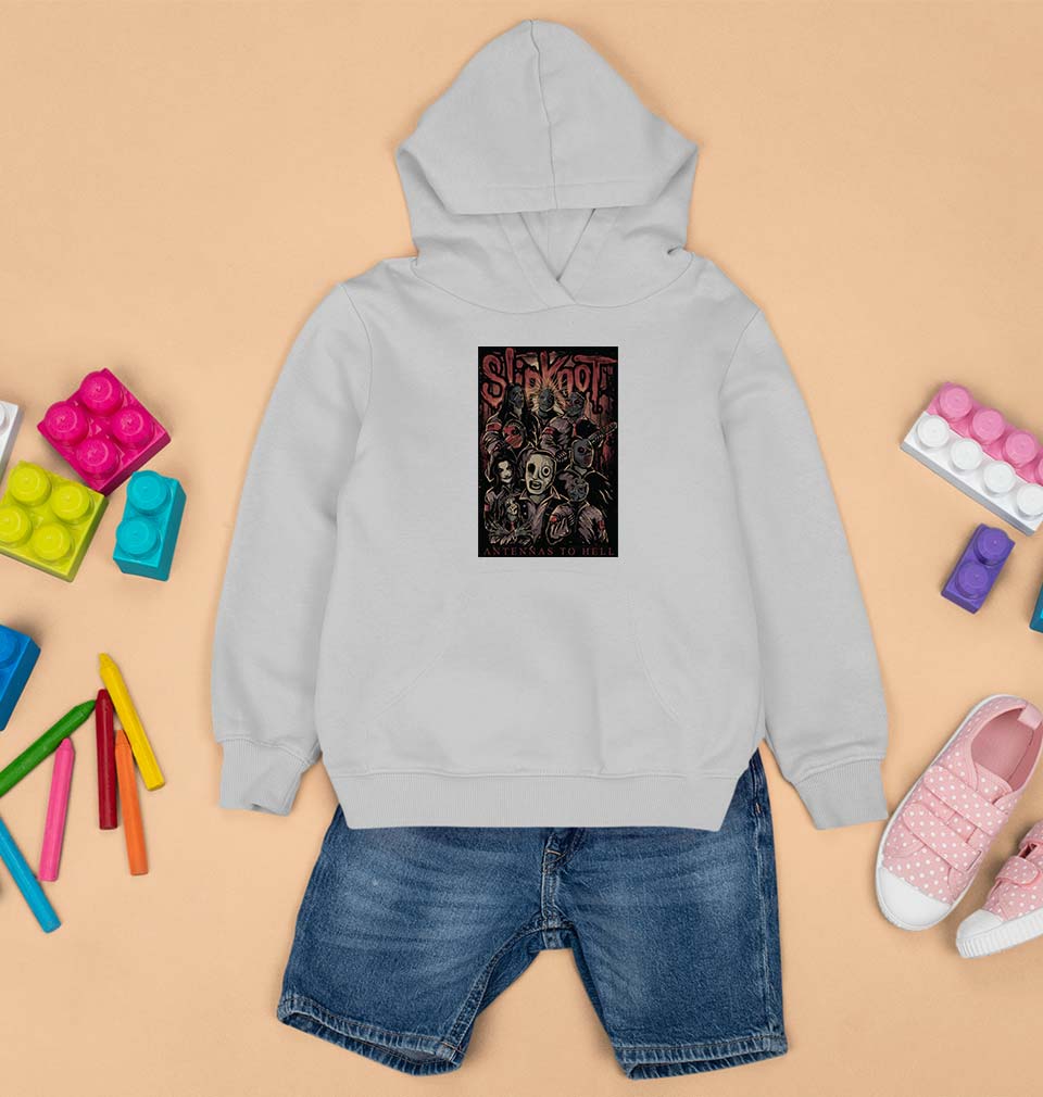 Slipknot Kids Hoodie for Boy/Girl-0-1 Year(22 Inches)-Grey-Ektarfa.online