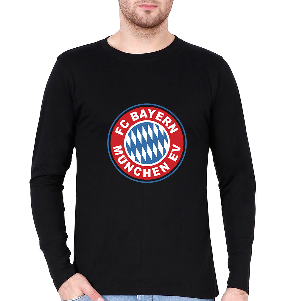 Bayern Munich Full Sleeves T-Shirt for Men-Black-Ektarfa.online