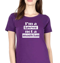Load image into Gallery viewer, Lawyer T-Shirt for Women-XS(32 Inches)-Purple-Ektarfa.online
