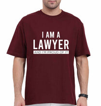 Load image into Gallery viewer, Lawyer Oversized T-Shirt for Men-Maroon-Ektarfa.online
