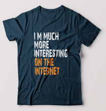 Load image into Gallery viewer, Internet Funny T-Shirt for Men-Petrol Blue-Ektarfa.online
