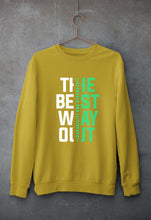 Load image into Gallery viewer, The Best Way Unisex Sweatshirt for Men/Women-S(40 Inches)-Mustard Yellow-Ektarfa.online
