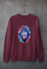 Load image into Gallery viewer, Wolf Unisex Sweatshirt for Men/Women-Maroon-Ektarfa.online
