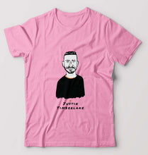 Load image into Gallery viewer, Justin Timberlake T-Shirt for Men-S(38 Inches)-Light Baby Pink-Ektarfa.online
