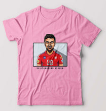 Load image into Gallery viewer, Ravichandran Ashwin T-Shirt for Men-S(38 Inches)-Light Baby Pink-Ektarfa.online
