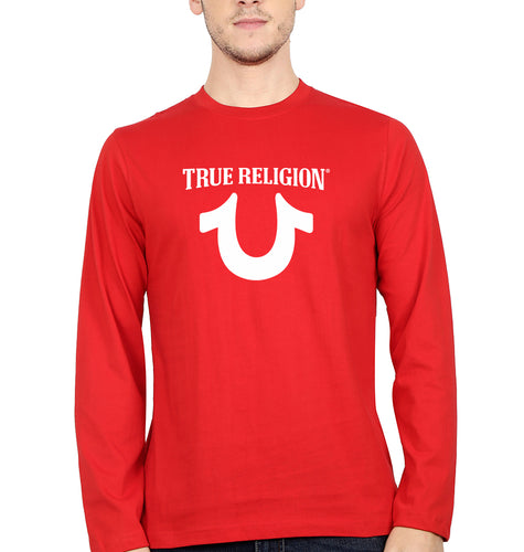 True Religion Full Sleeves T-Shirt for Men-Red-Ektarfa.online