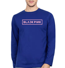 Load image into Gallery viewer, Black Pink Kpop Full Sleeves T-Shirt for Men-Royal Blue-Ektarfa.online

