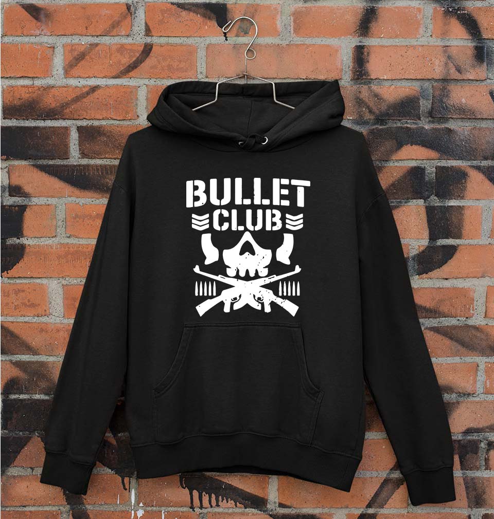 Bullet Club Unisex Hoodie for Men/Women-S(40 Inches)-Black-Ektarfa.online