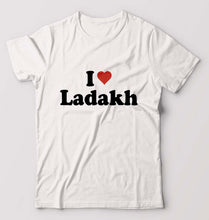 Load image into Gallery viewer, I Love Ladakh T-Shirt for Men-White-Ektarfa.online
