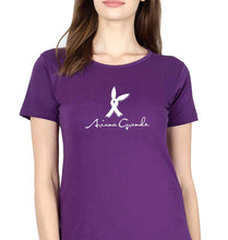 Load image into Gallery viewer, Ariana Grande T-Shirt for Women-XS(32 Inches)-Purple-Ektarfa.online
