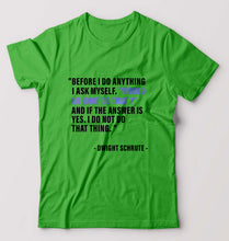 Load image into Gallery viewer, Dwight Schrute T-Shirt for Men-flag green-Ektarfa.online
