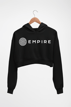 Load image into Gallery viewer, Empire Crop HOODIE FOR WOMEN-Black-Ektarfa.online
