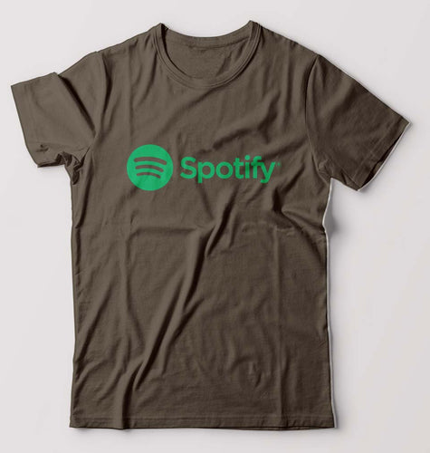 Spotify T-Shirt for Men-Olive Green-Ektarfa.online