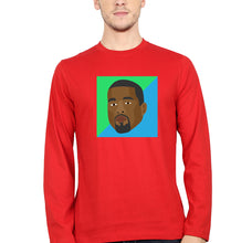 Load image into Gallery viewer, Kanye West Full Sleeves T-Shirt for Men-Red-Ektarfa.online
