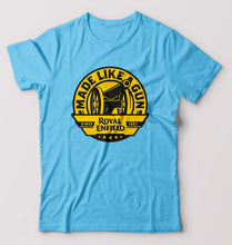 Load image into Gallery viewer, Royal Enfield T-Shirt for Men-S(38 Inches)-Light blue-Ektarfa.online
