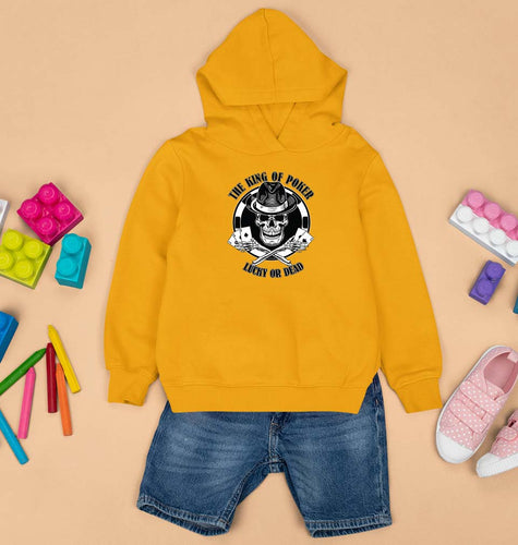 Poker Kids Hoodie for Boy/Girl-1-2 Years(24 Inches)-Mustard Yellow-Ektarfa.online