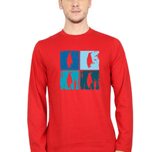 Load image into Gallery viewer, Penguins Full Sleeves T-Shirt for Men-Red-Ektarfa.online
