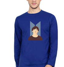Load image into Gallery viewer, V-BTS(K-Pop) Full Sleeves T-Shirt for Men-Royal Blue-Ektarfa.online
