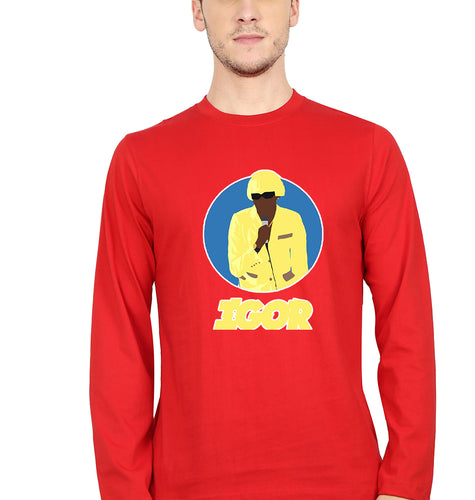 Igor Full Sleeves T-Shirt for Men-Red-Ektarfa.online