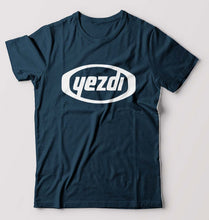 Load image into Gallery viewer, Yezdi T-Shirt for Men-S(38 Inches)-Petrol Blue-Ektarfa.online
