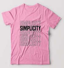 Load image into Gallery viewer, Simplicity T-Shirt for Men-S(38 Inches)-Light Baby Pink-Ektarfa.online
