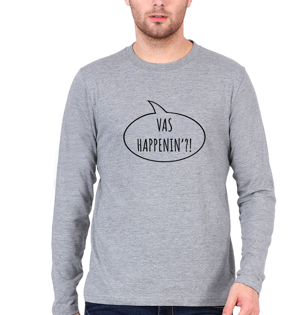 Liam Payne Full Sleeves T-Shirt for Men-Grey Melange-Ektarfa.online