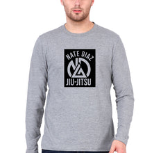 Load image into Gallery viewer, Nate Diaz UFC Full Sleeves T-Shirt for Men-Grey Melange-Ektarfa.online
