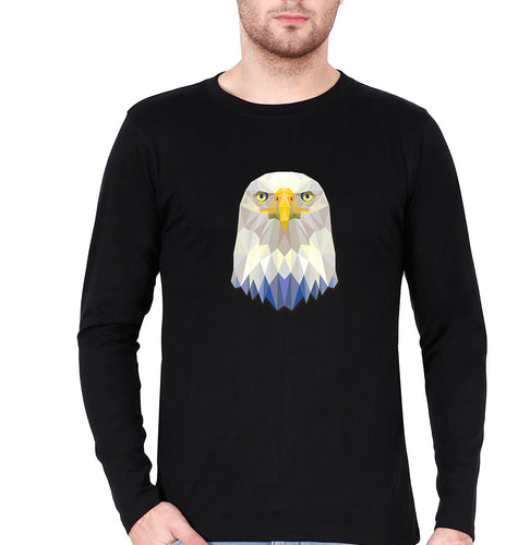 Eagle Full Sleeves T-Shirt for Men-Black-Ektarfa.online