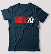 Load image into Gallery viewer, Gorilla Wear T-Shirt for Men-S(38 Inches)-Petrol Blue-Ektarfa.online
