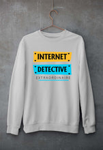 Load image into Gallery viewer, Internet Unisex Sweatshirt for Men/Women-Grey Melange-Ektarfa.online
