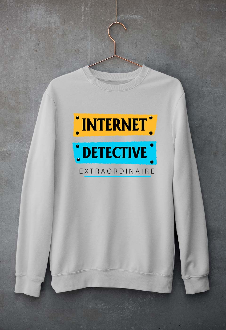 Internet Unisex Sweatshirt for Men/Women-Grey Melange-Ektarfa.online