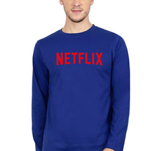 Load image into Gallery viewer, Netflix Full Sleeves T-Shirt for Men-Royal Blue-Ektarfa.online
