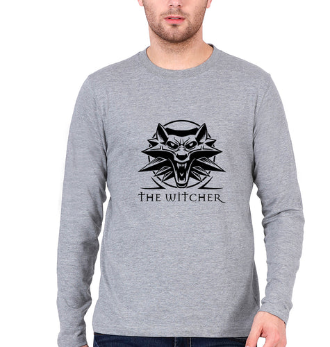 The Witcher Full Sleeves T-Shirt for Men-Grey Melange-Ektarfa.online